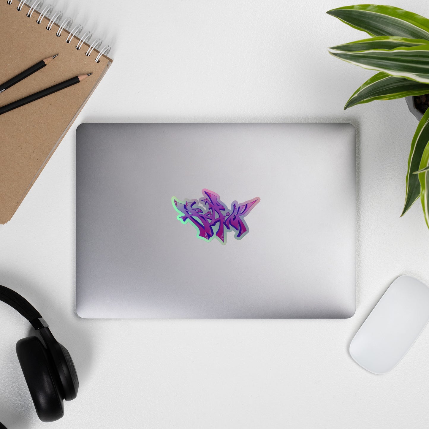 Pink Logo, Holographic Stickers