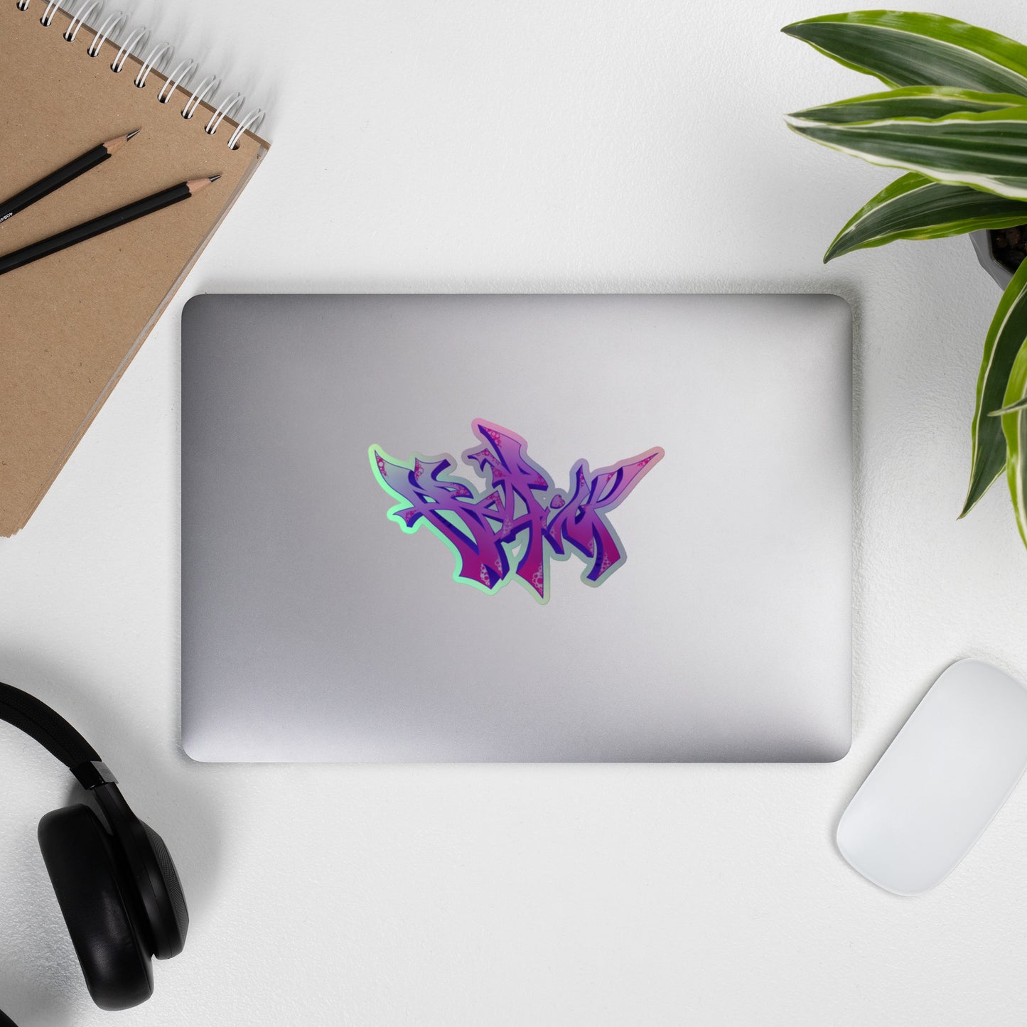 Pink Logo, Holographic Stickers